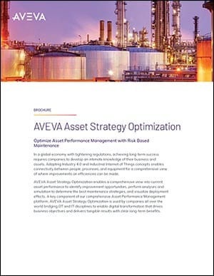 AVEVA Asset Strategy Optimization Brochure