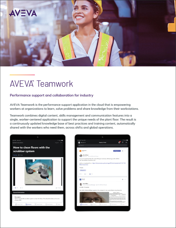 AVEVA Teamwork brochure