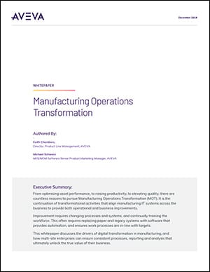 Manufacturing Operations Transformation Whitepaper